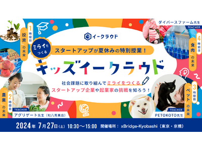 夏休み特別企画「キッズイークラウド」参加受付スタート【7/27開催】