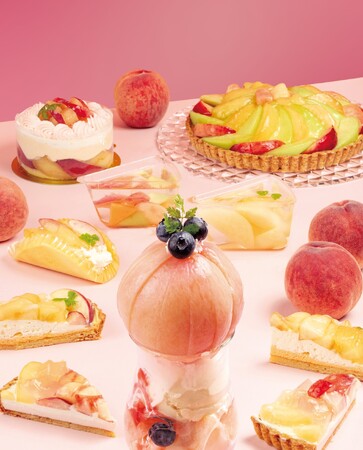 今年も桃に夢中！「桃フェス」開催　大人気まるごと使ったパフェや新商品…桃づくしのスイーツ勢ぞろい