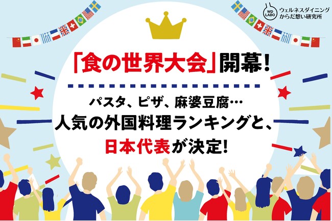 「食の世界大会」開幕！パスタ、ピザ、麻婆豆腐…人気の外国料理ランキングと、日本代表が決定！