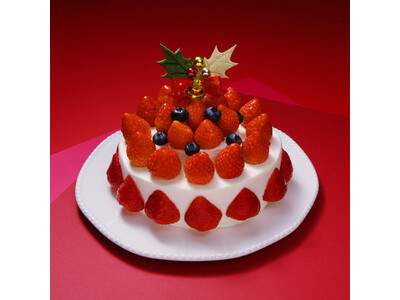 ホテルプラザ神戸「KARIN」あまおうを贅沢に使ったクリスマスケーキ登場