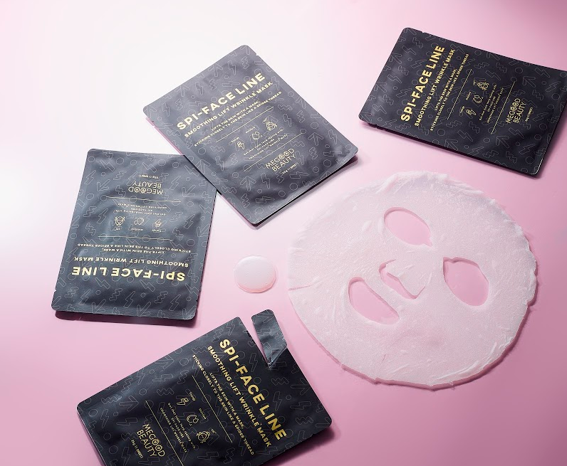 発売するたびに即完売のMEGOOD BEAUTY、待望の新商品はシワ*とくすみ**にWアプローチする「スパイフェイスラインマスク」!