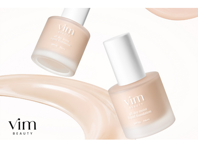 〈vim BEAUTY〉素肌錯覚ファンデーション「all day moist liquid foundation」に、自然な血色感を演出する新色「21 bloom」ミディアムピンクベージュカラーが登場