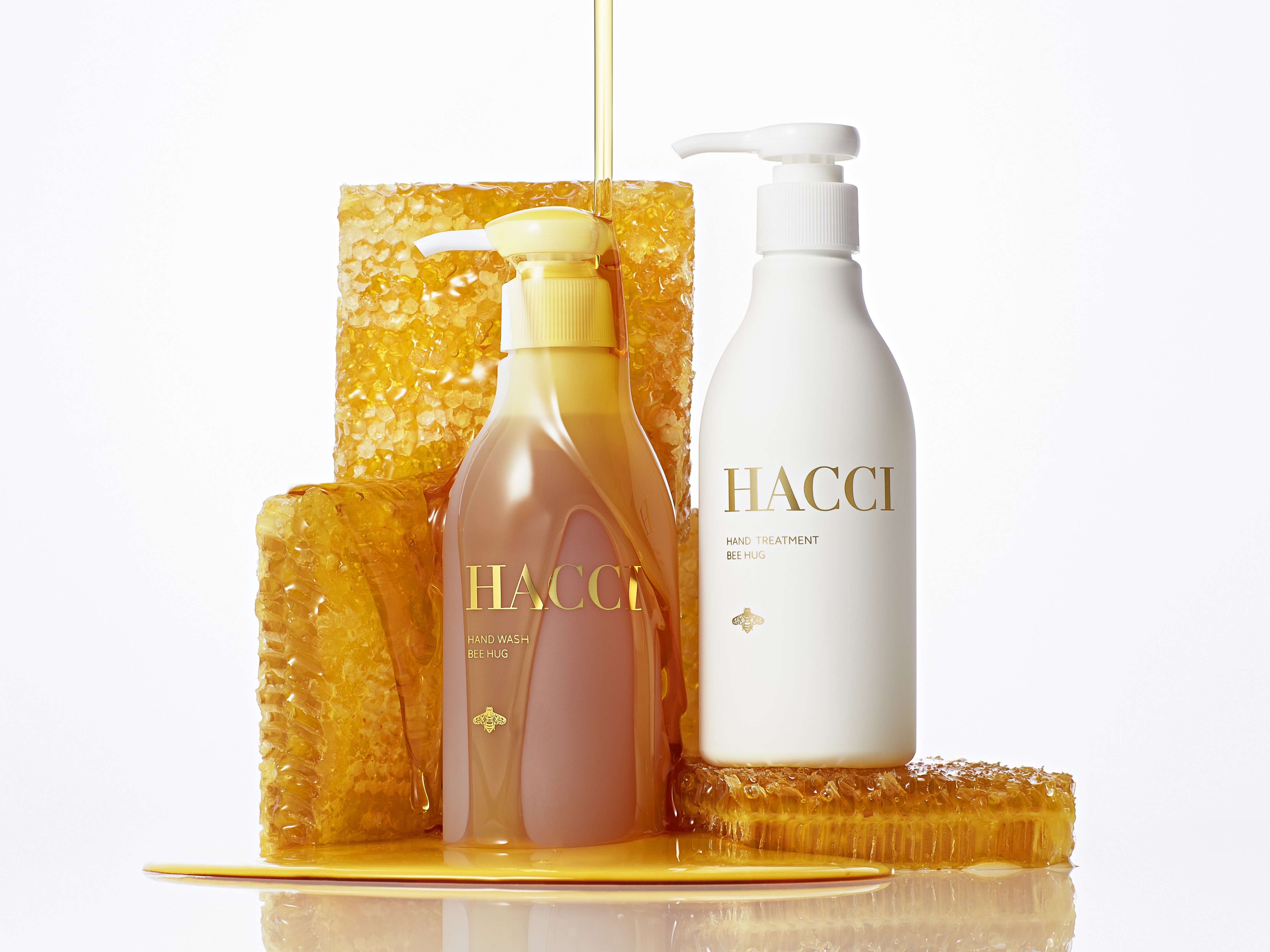 はちみつで潤う贅沢、新感覚のハンドケア。HACCI 「ハンドウォッシュ ビーハグ」＆「ハンドトリートメント ビーハグ」が登場!