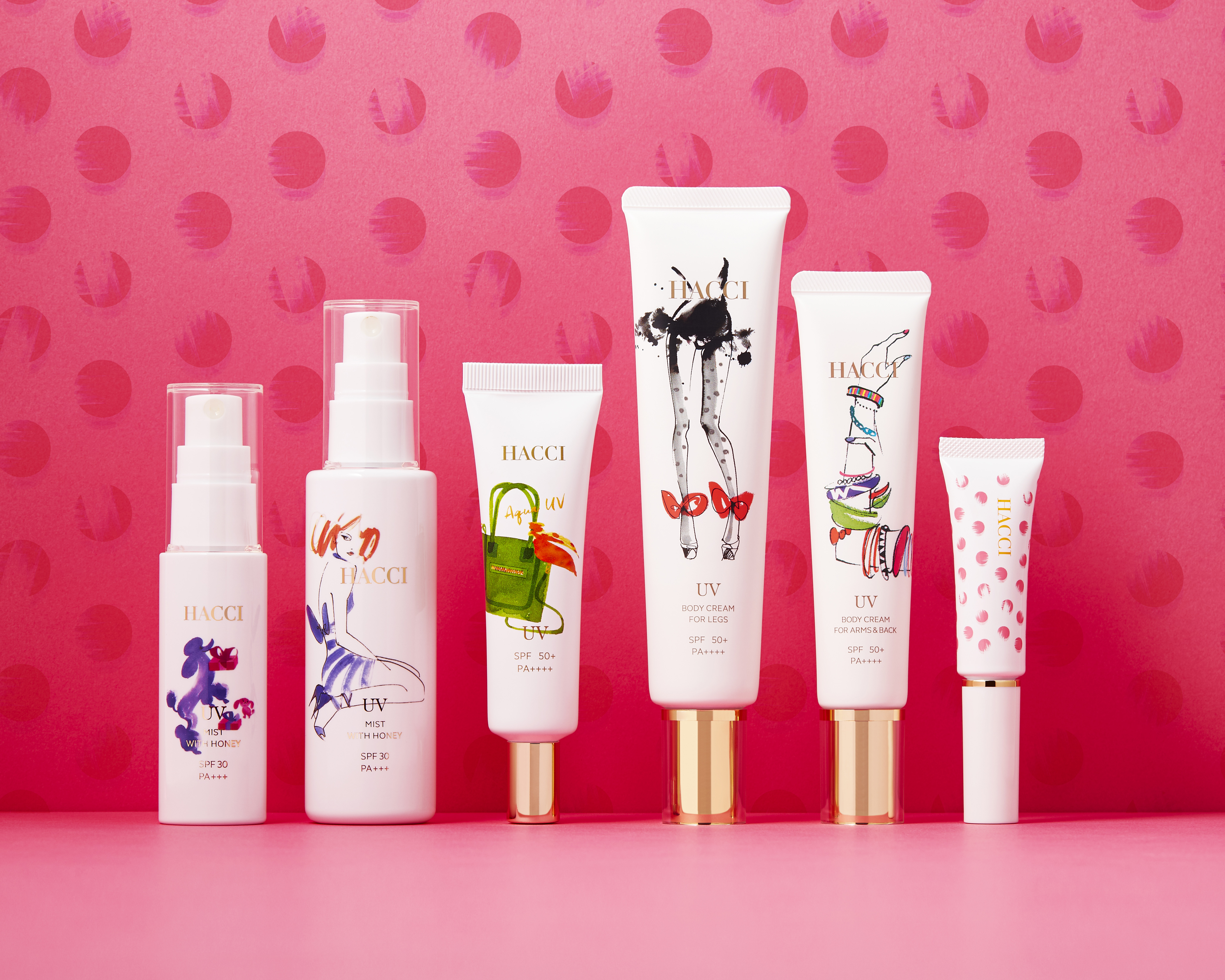 水を纏うように心地いい、人気のはちみつUVケア【HACCI Honey UV Collection 2021】スキンケア機能や環境対策をバージョンアップして新登場！