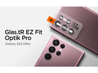 【新登場】Spigen、Galaxy S22 Ultra専用4色展開のカメラフィルム「EZ Fit - Optik Pro」発売!!