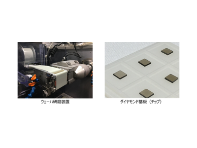 究極のパワー半導体材料「ダイヤモンドウェーハ」のエッジ研磨加工