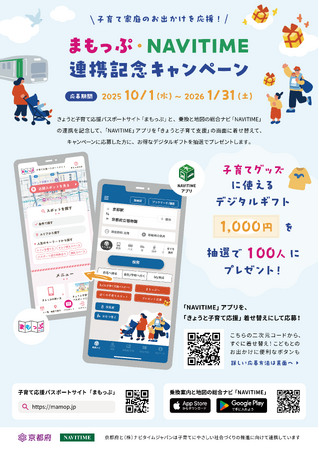【京都府】アプリを着せ替えてプレゼントをGET！　～まもっぷ・NAVITIME連携記念キャンペーンを実施～