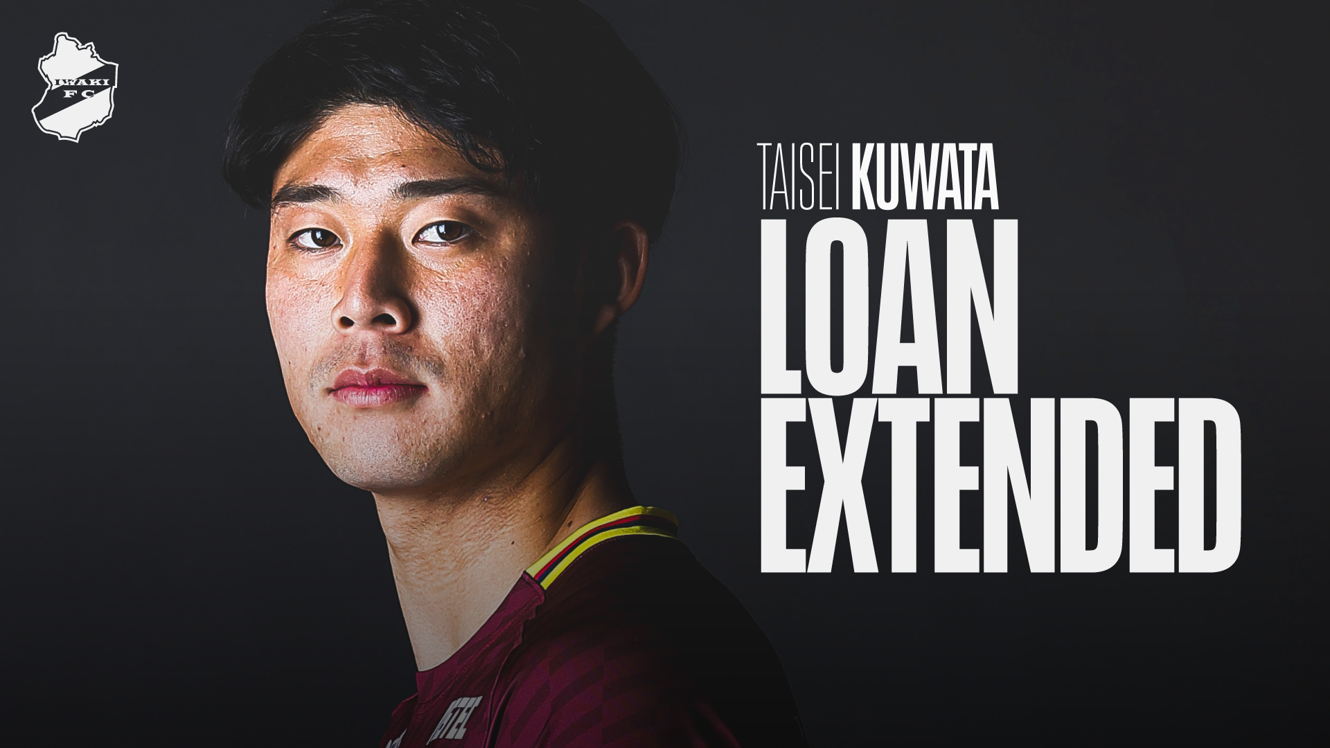 【いわきFC】桒田大誠 選手、期限付き移籍期間延長のお知らせ