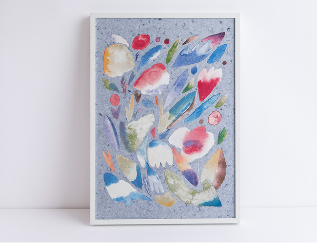 【point0 企業間協創/共創】タオル端材がアートに。水を使わない再生技術を活用したアップサイクル作品を数量限定で販売開始