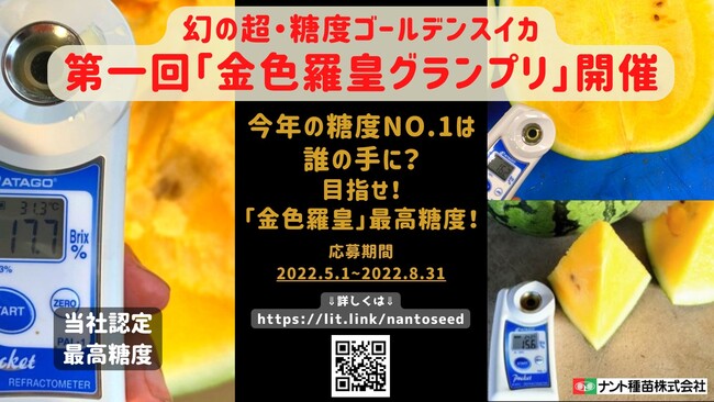 超・高糖度「金色羅皇」スイカの糖度を競う大会「金色羅皇グランプリ」結果発表!【第二回グランプリ開催も決定!】