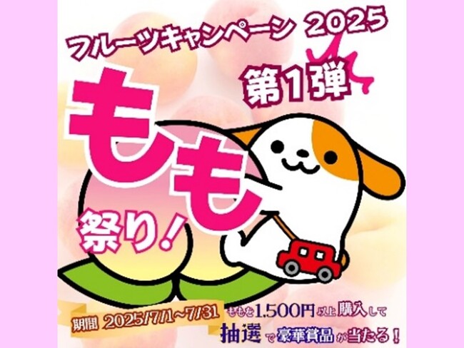 プレスリリース「E20中央道　山梨県のSA・PAで「フルーツキャンペーン2025第一弾　もも祭り！」を開催！」のイメージ画像