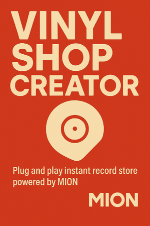 MION、世界最大級のレコード在庫を活用し、誰でも「レコード屋」が始められる新サービス「Vinyl Shop Creator」を開始
