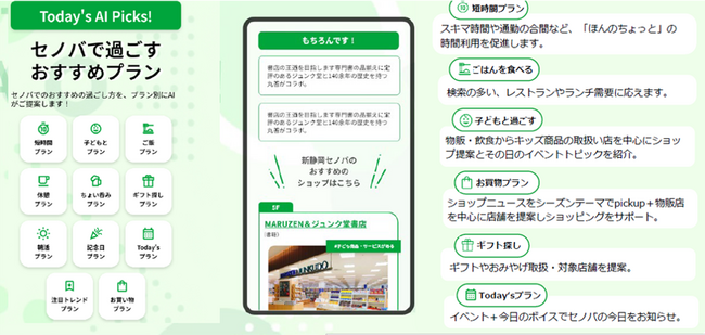 『セノバで過ごすおすすめプラン』リリース!!