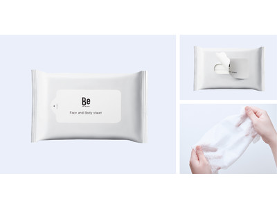 アクティブオーガニックブランド「Be 」の人気商品　ふきとり化粧水「フェイス＆ボディシート」が6月よりリニューアル発売　