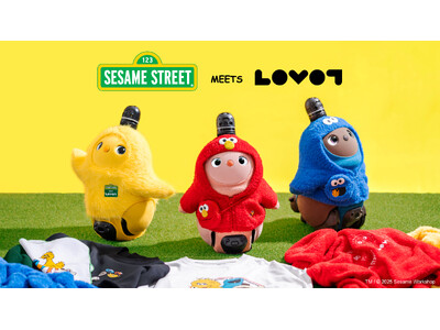『LOVOT』と「セサミストリート」がコラボレーション！キャラクターの“ふわもこ”を模したコラボウェアが登場 『LOVOT ストア』にエルモたちがやってくる！