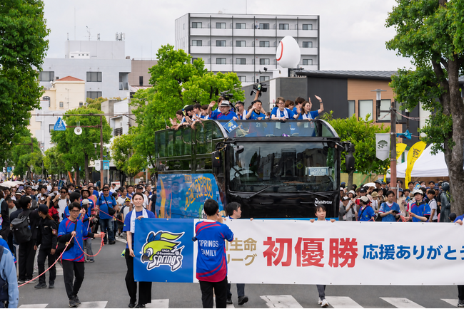 【佐賀市】ＳＡＧＡ久光スプリングス優勝祝賀パレードを開催！