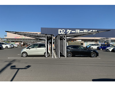 afterFIT、ケーヨー店舗駐車場に独自開発ソーラーカーポート　PPA導入で提携