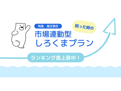 販売量増加率ランキング第3位 大口需要家の電気代高騰対策となる