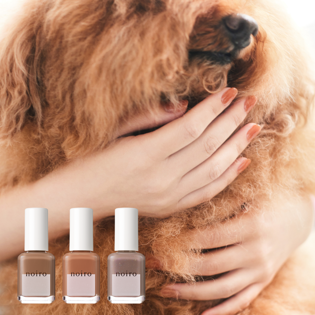 思わずきゅんとする犬のふとした瞬間の可愛さをテーマにした新色が登場！「noiro ネイルカラー」2025年秋冬の新色