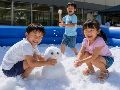 真夏に雪？！ タングラム夏休み特別企画 「夏山で雪遊び」 8 月限定開催