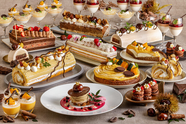 秋限定 栗・芋・かぼちゃ × 濃厚ショコラの饗宴　ラウンジ「シーウインド」で楽しむ甘美な秋の夜長　ナイトスイーツブッフェ「Sweets Parade」～マロン＆ショコラ～