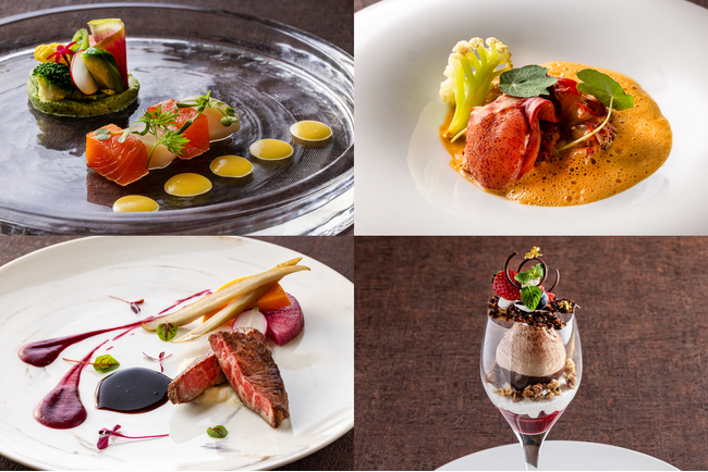 夜景フレンチとショコラが彩るバレンタインフェア　フレンチ「ベイ・ビュー」で二人の時間を楽しむ　苺シャンパンカクテルとショコラパフェ付き限定ディナーコース