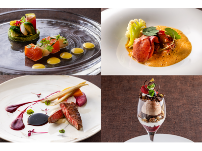 夜景フレンチとショコラが彩るバレンタインフェア　フレンチ「ベイ・ビュー」で二人の時間を楽しむ　苺シャンパンカクテルとショコラパフェ付き限定ディナーコース