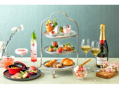 新しい出会いや門出を迎える春シーズン　桜と苺をテーマにした“ご褒美ハイティー”を横浜の夜景と共に楽しむ「スプリング イブニングハイティー」