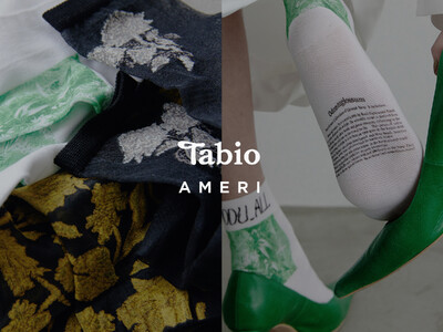 初コラボレーション！「AMERI」×「Tabio」のコラボ靴下が登場。