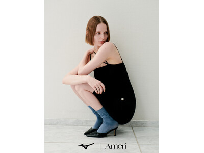 総合スポーツ用品メーカーMizuno(ミズノ)と、ファッションブランドAmeri(アメリ)のコラボレーション涼感素材『アイスタッチ』を使用した“魅せる機能性インナー”を展開