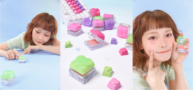 peripera（ペリペラ）から、押すたびに気分まで弾むキーボード型のマルチバーム「トック ブラッシュ キーキャップ」が新登場！