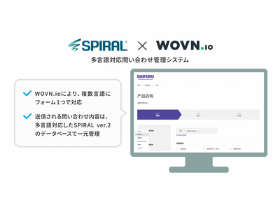 「SPIRAL」、Webフォームの多言語化を「WOVN.io」で実現