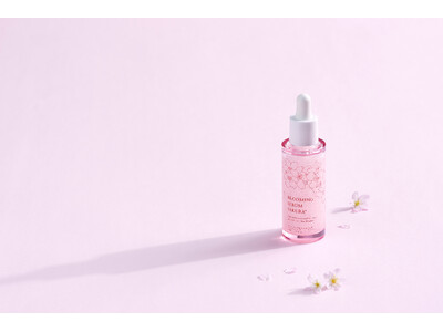 【さくらの生命力に着目】高純度グルタチオン×椎葉村産を含むさくら由来エキス配合美容液で、凛と美しく咲き誇る、ハリと透明感に満ちた肌へ。