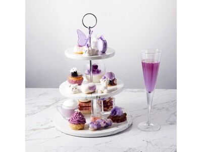 やさしい紫の世界が広がるティータイム。「LOUANGE TOKYO Le Musee」より、上品なパープルに彩られたアフタヌーンティーが登場