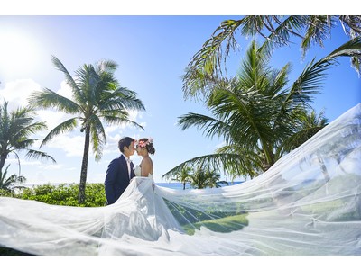 DOR wedding × ムーンウェディングの沖縄撮影プランリリース！エメラルドブルーの海を望むチャペルや自然豊かなグリーン、モダン建築で有名なホテルムーンビーチのウェディング撮影プラン販売スタート
