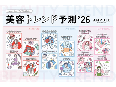 美容特化型イノベーションファーム「ampule」×Glowdayz×Cosme Hunt　「日韓米美容トレンド予測2026」を発表
