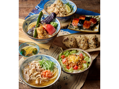 日本中どこでも、毎日粉から打つうどんや手づくり・できたてのおいしさを　丸亀製麺初となる沖縄離島店舗が誕生　独自の食文化に敬意を払い、打ち立てうどんに合うように仕立てた店舗限定メニューも