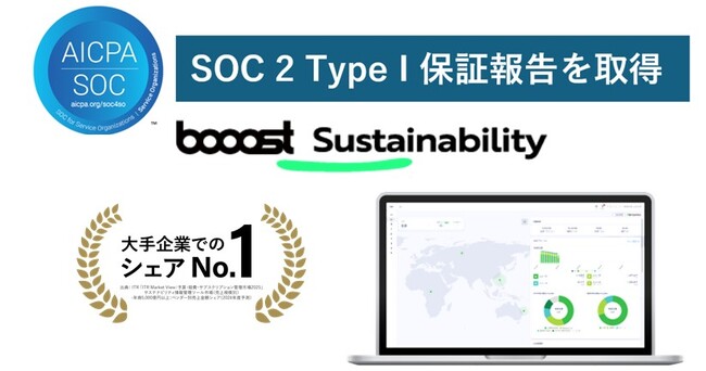 Booost、「SOC 2 Type I」保証報告を取得