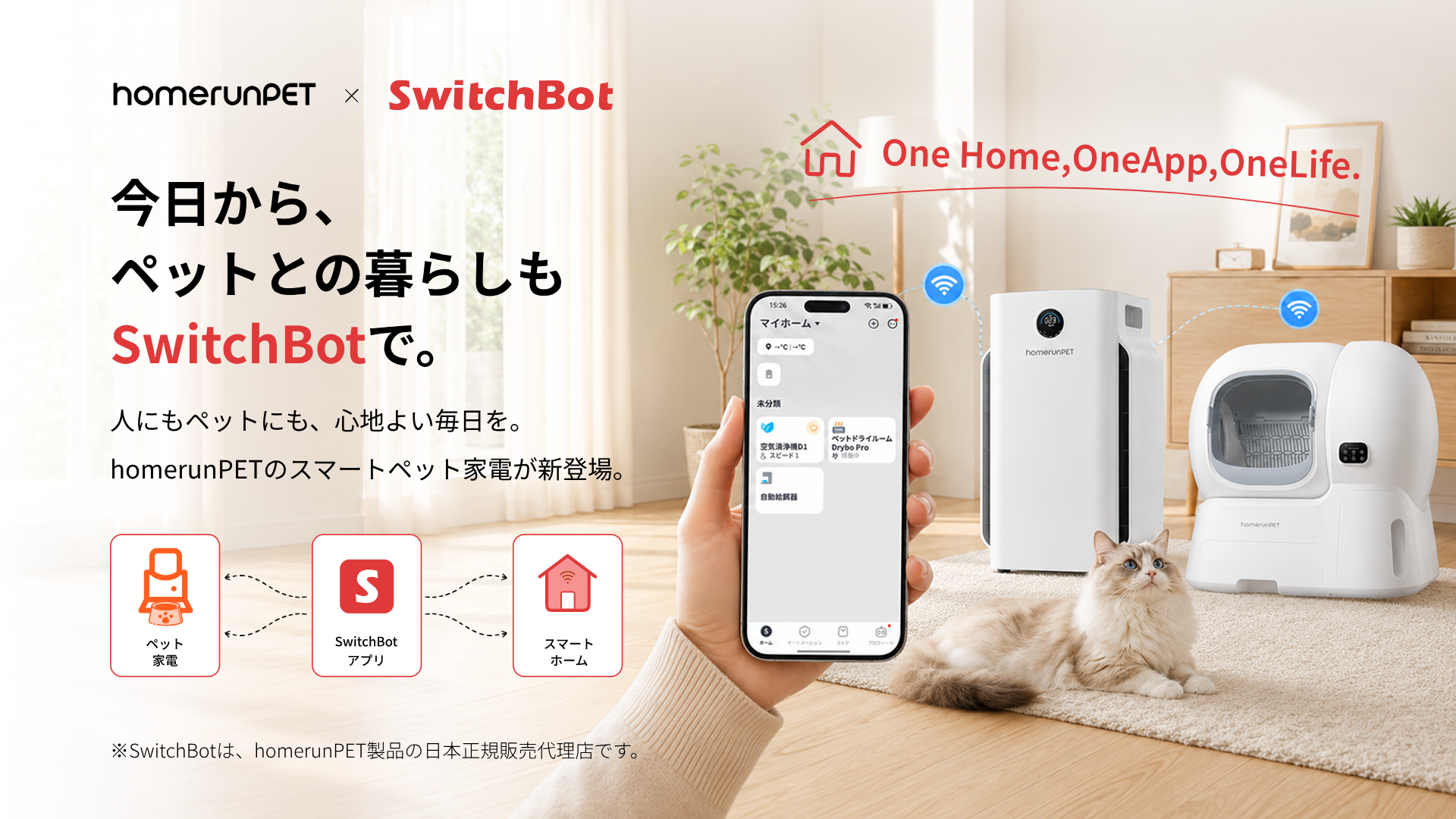 【SwitchBot】ペットとの暮らしにも、スマートホームの選択肢を。スマートペット家電「homerunPET」製品の取り扱いを開始