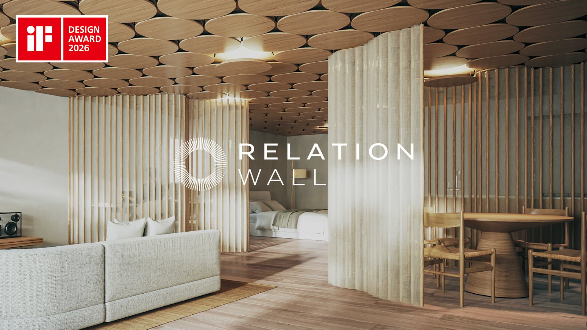 株式会社大京が推進する“脱LDK”の動く壁、「Relation Wall」がiF Design Award 2026を受賞