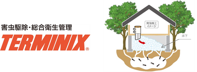 床下に潜らず泡状の薬剤でシロアリを駆除 ダスキン ターミニックス、シロアリ駆除サービスに新施工方法『発泡施工』を4 月1 日より全国導入※