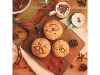 【パイフェイス】“Happy Christmas Pie face”をテーマに新商品（パイ３種・ドリンク2種）が登場