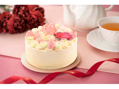 コロンバンが母の日を祝う花束のようなバタークリームケーキ「母の日バターデコレーション」を期間限定販売