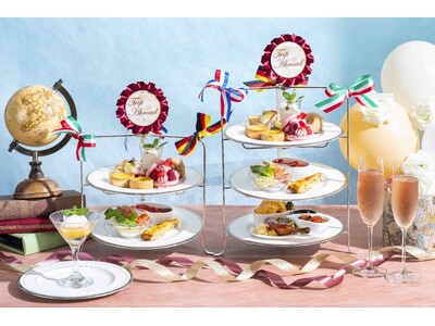コロンバン原宿サロンで“旅するヨーロッパ”　世界各国の伝統スイーツとセイボリーを楽しむ特別なアフタヌーンティーを5月11日より提供