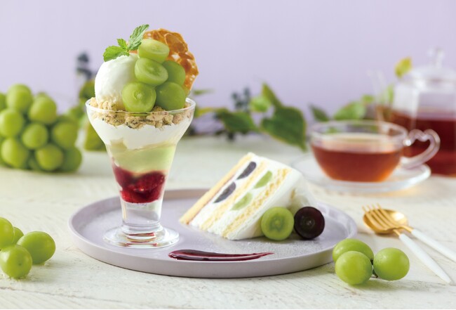 【Afternoon Tea】シャインマスカットと巨峰のスイーツプレートなど、葡萄・栗・さつまいもの秋の新作グルメを発売