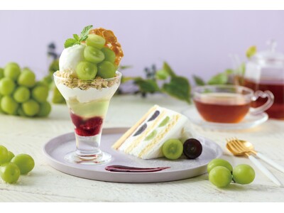 【Afternoon Tea】シャインマスカットと巨峰のスイーツプレートなど、葡萄・栗・さつまいもの秋の...