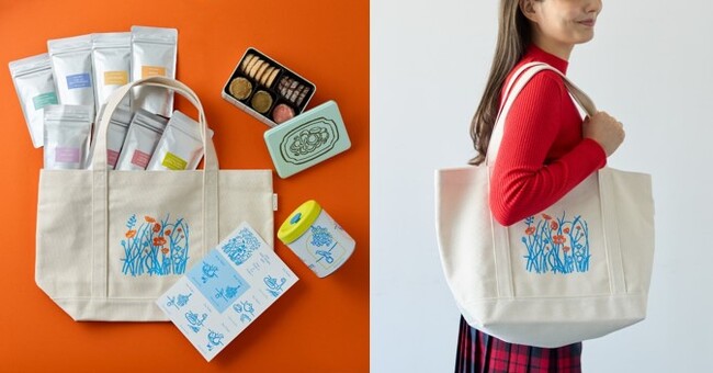 プレスリリース「【Afternoon Tea】「ニューイヤーズバッグ2026」限定デザインのキャニスター缶入り「シトロンミルクティー」や人気の紅茶、クッキー缶、ティーチケットなど、お花を描いたオリジナルバッグに詰めて」のイメージ画像