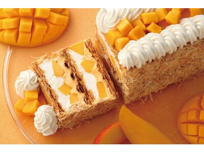 【キハチ 青山本店】うっとり甘い香り！新作マンゴースイーツなど12種を楽しむアフタヌーンティー、ナポレオ...