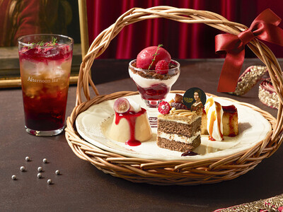 【Afternoon Tea】栗や葡萄の秋スイーツでルネサンスの世界観を表現した新作アフタヌーンティーを楽しむ「ルーヴル美術館展　ルネサンス」コラボレーション