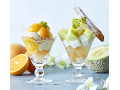 【Afternoon Tea】香り高いメロンと甘酸っぱいアプリコット - 初夏限定のフルーツパフェ２種や、野菜が主役の新作サンドイッチなど新発売！